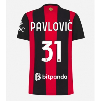 AC Milan Strahinja Pavlovic #31 Maglia Gara Casa Repliche 2026-27 Donna Maniche Corte